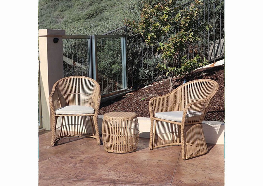 300275 - 3pc Wicker Conversation Set