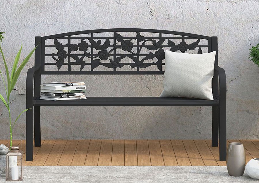 300297 Hummingbird Steel Garden Bench