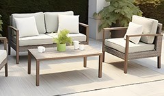 M08958 4PC Wicker Conversation Set